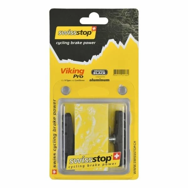 Paire De Patins De Frein SWISS STOP VIKINGPRO ORIGINAL Noir – Image 2