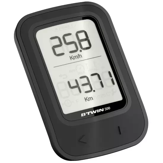 COMPTEUR VÉLO B’TWIN 500 SANS FIL JAUNE – Image 2