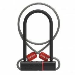Antivol U ZEFAL K-TRAZ U17 (14 Mm X 23 X 11,5 Cm) + Câble (10 Mm X 120 Cm)